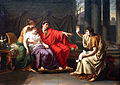 Jean-Baptiste Wicar - Virgilio legge l'Eneide ad Augusto, Ottavia e Livia.jpg